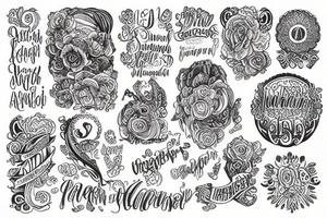 Irischer kleeblatt mit Namen tattoo idea