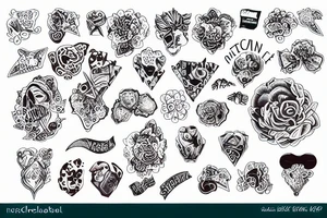 Irischer kleeblatt mit Namen tattoo idea