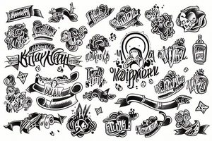 kleeblatt mit Namen tattoo idea