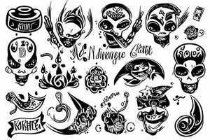 kleeblatt mit Namen tattoo idea