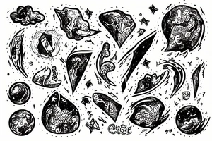 a comet tattoo idea