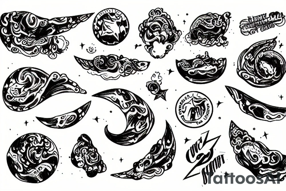 a comet tattoo idea