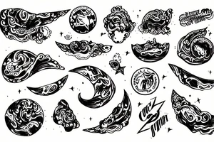 a comet tattoo idea