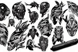 cyberdog tattoo idea