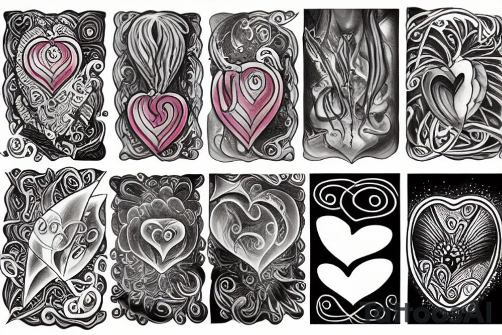 Heart of stone tattoo idea