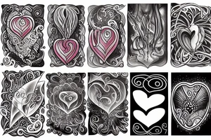 Heart of stone tattoo idea