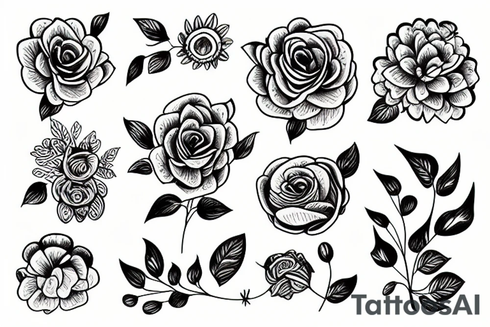 Flower tattoo idea