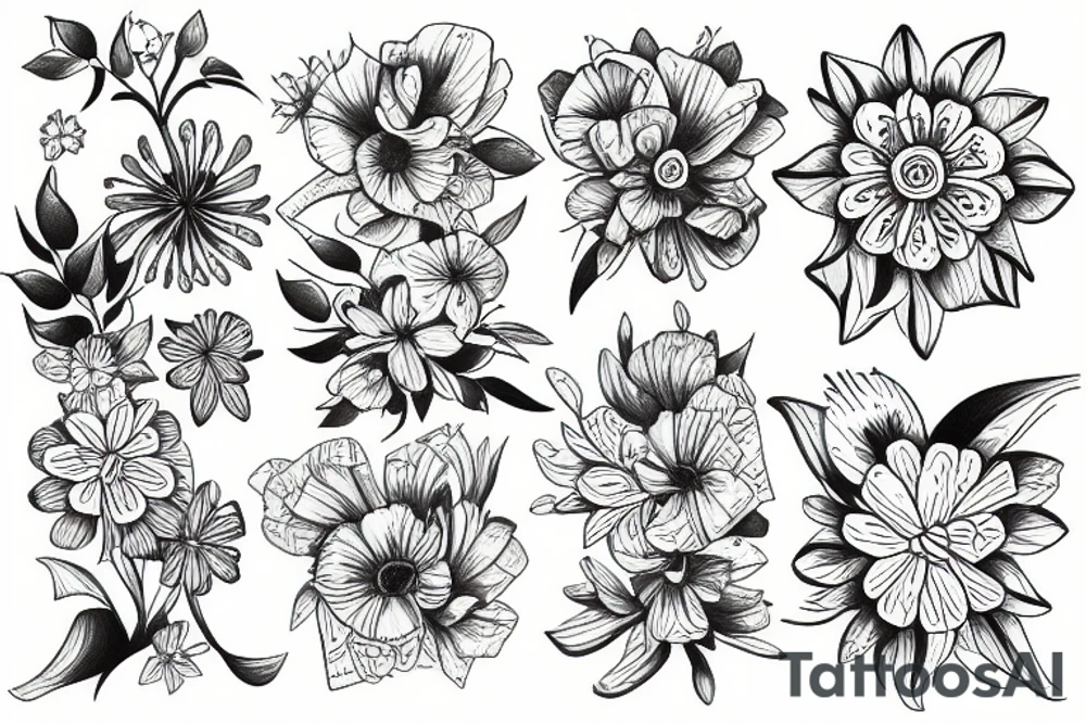 Flower tattoo idea