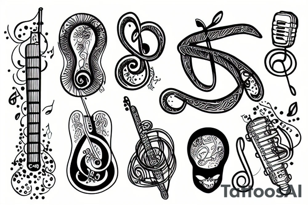 music, high IQ, Libra tattoo idea