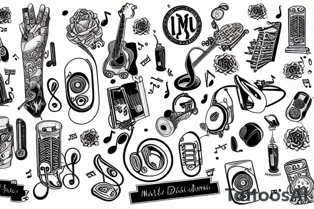 music, high IQ, Libra tattoo idea
