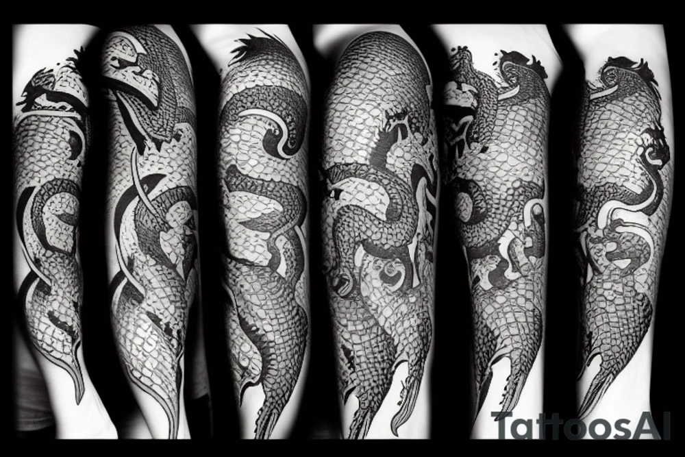 Dragon with a book tattoo idea