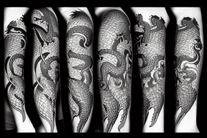 Dragon with a book tattoo idea