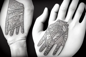 a hand holding a beer tattoo idea
