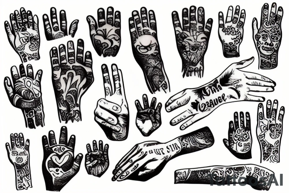 a hand holding a beer tattoo idea