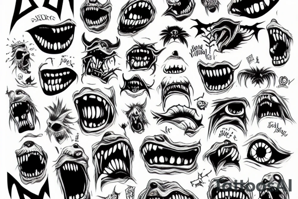 a monster under a bed tattoo idea
