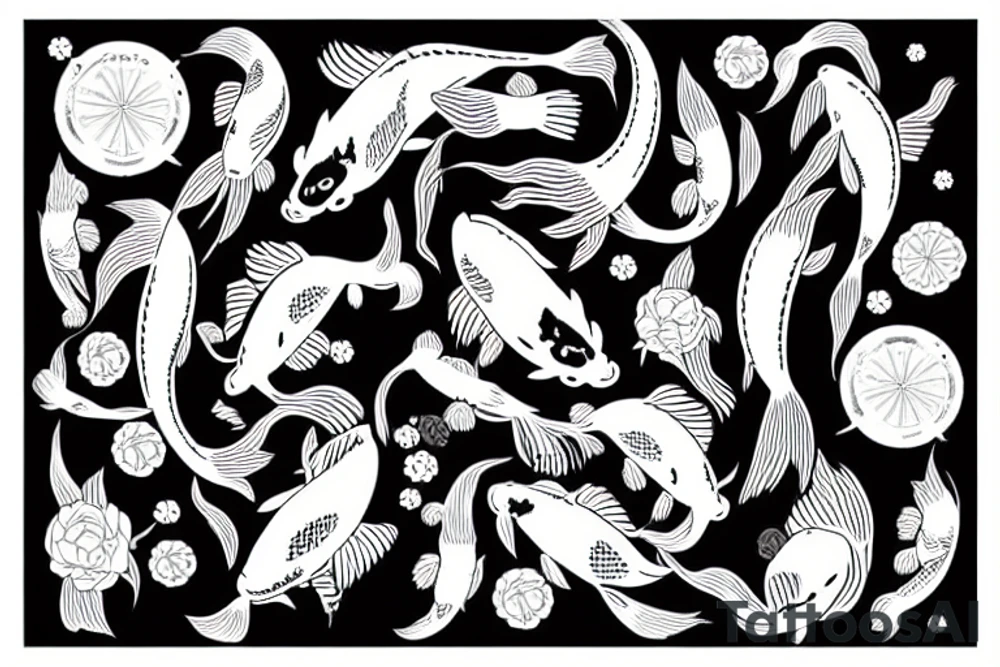 koi fish at a my chemical romance concert. tattoo idea