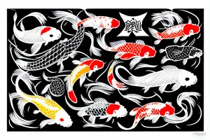 koi fish at a my chemical romance concert. tattoo idea