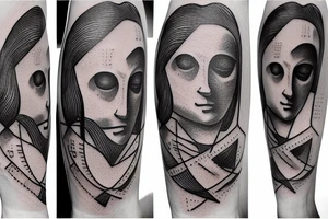 Da Vinci Doing Math tattoo idea