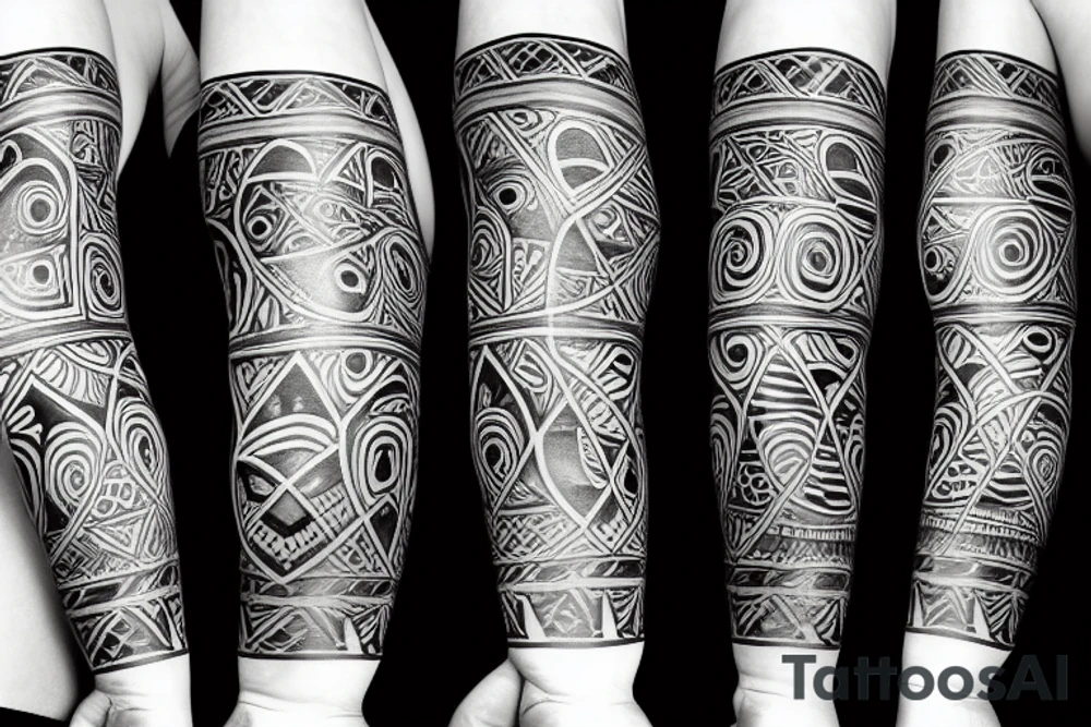 a person splint into three cultures, argentina, uk  italy tattoo idea