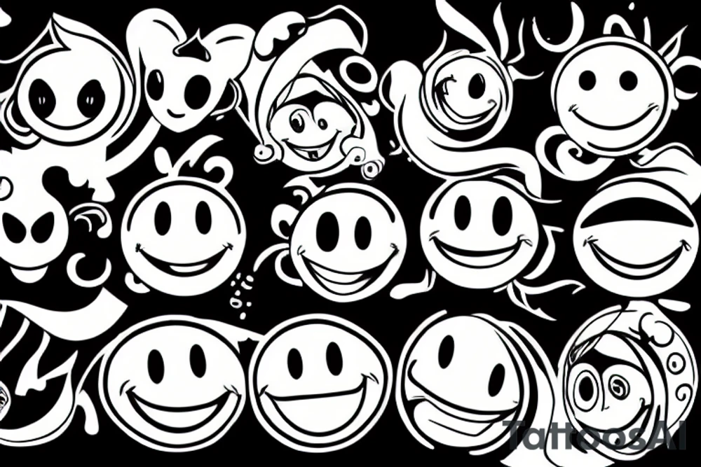 A smiley tattoo idea