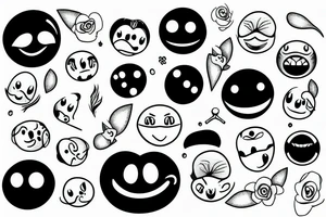 A smiley tattoo idea