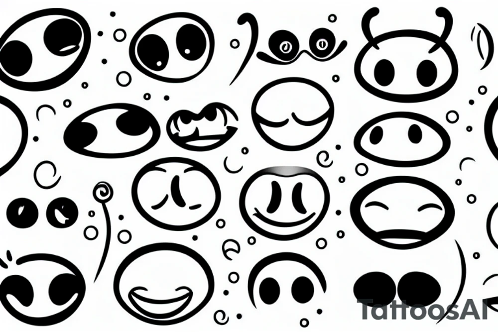A simple smiley tattoo idea
