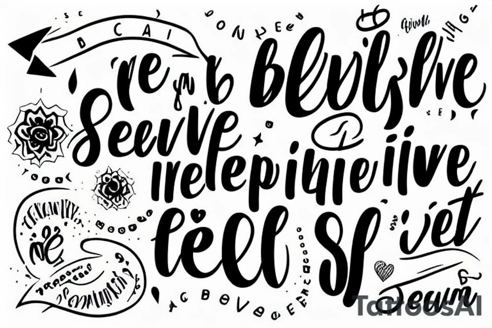 Inspirational quote for believing in myself tattoo idea Inspirational quote for believing in myself tattoo idea