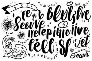 Inspirational quote for believing in myself tattoo idea