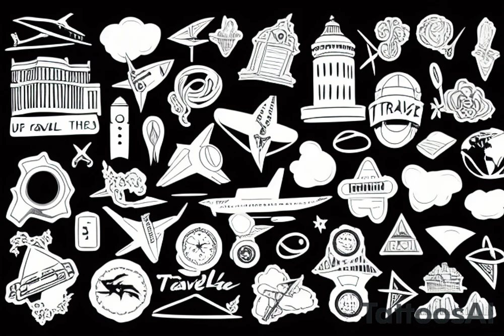 Travel the world tattoo idea