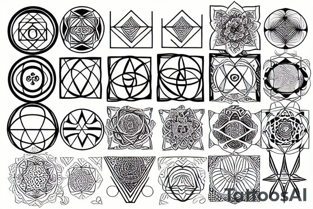 sacred geometry tattoo idea