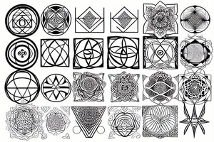sacred geometry tattoo idea