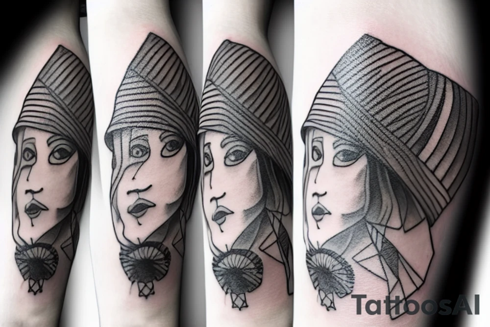 gypsy bee with a hat tattoo idea