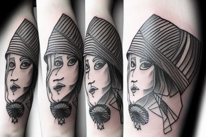gypsy bee with a hat tattoo idea