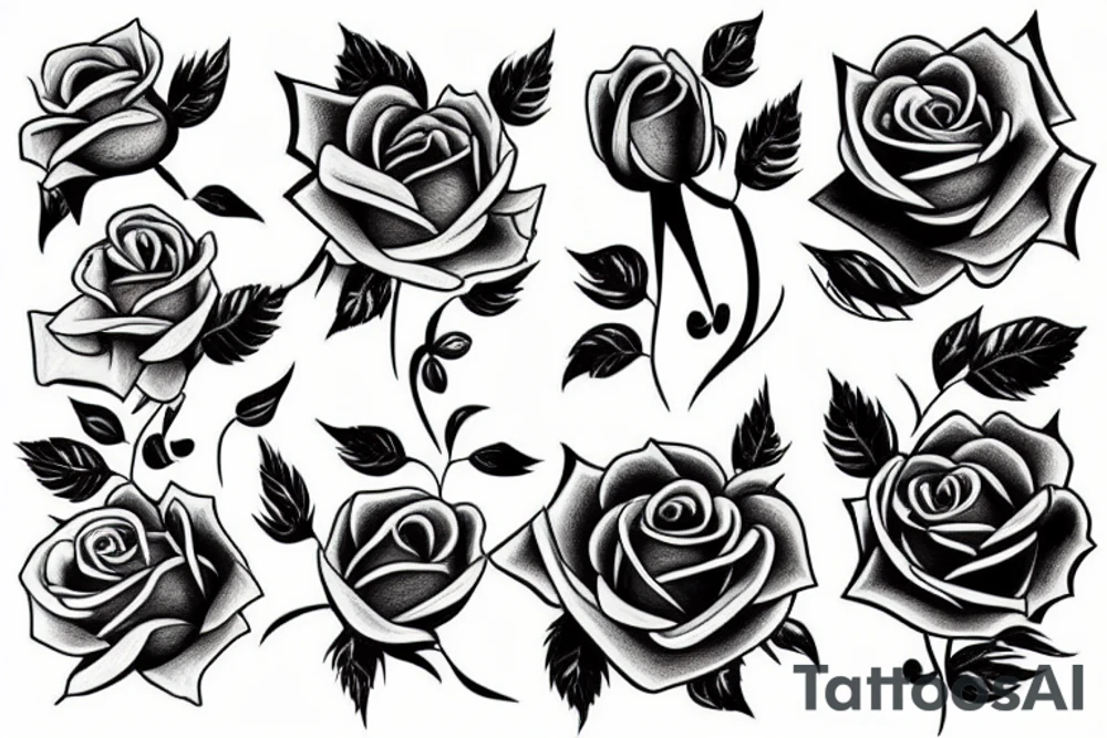 Rose in hand tattoo idea