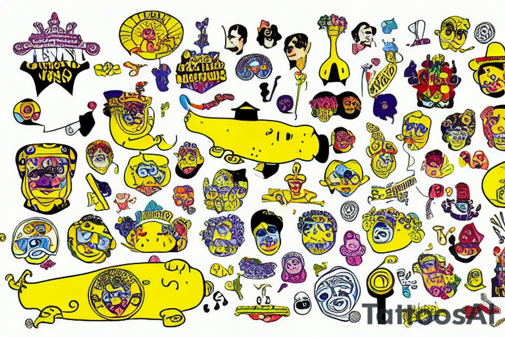 Yellow submarine tattoo idea