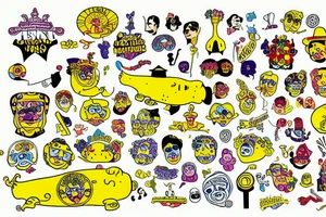 Yellow submarine tattoo idea