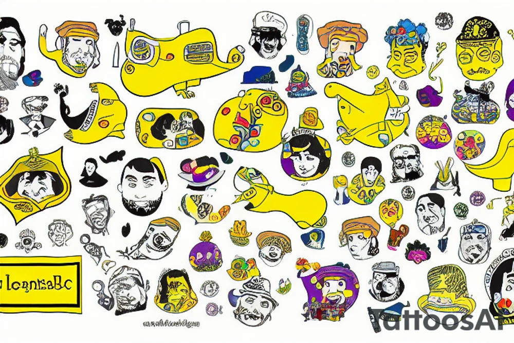 Yellow submarine tattoo idea