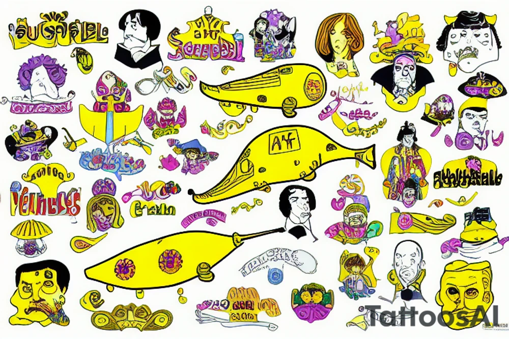 Yellow submarine tattoo idea