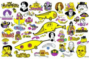 Yellow submarine tattoo idea