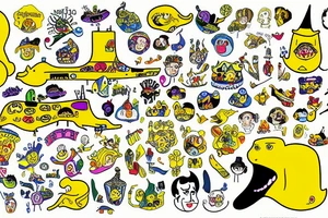 Yellow submarine tattoo idea