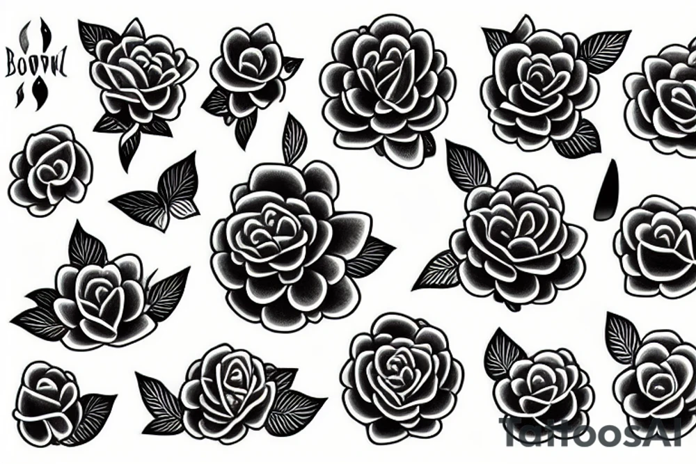 flower band tattoo idea