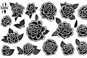 flower band tattoo idea