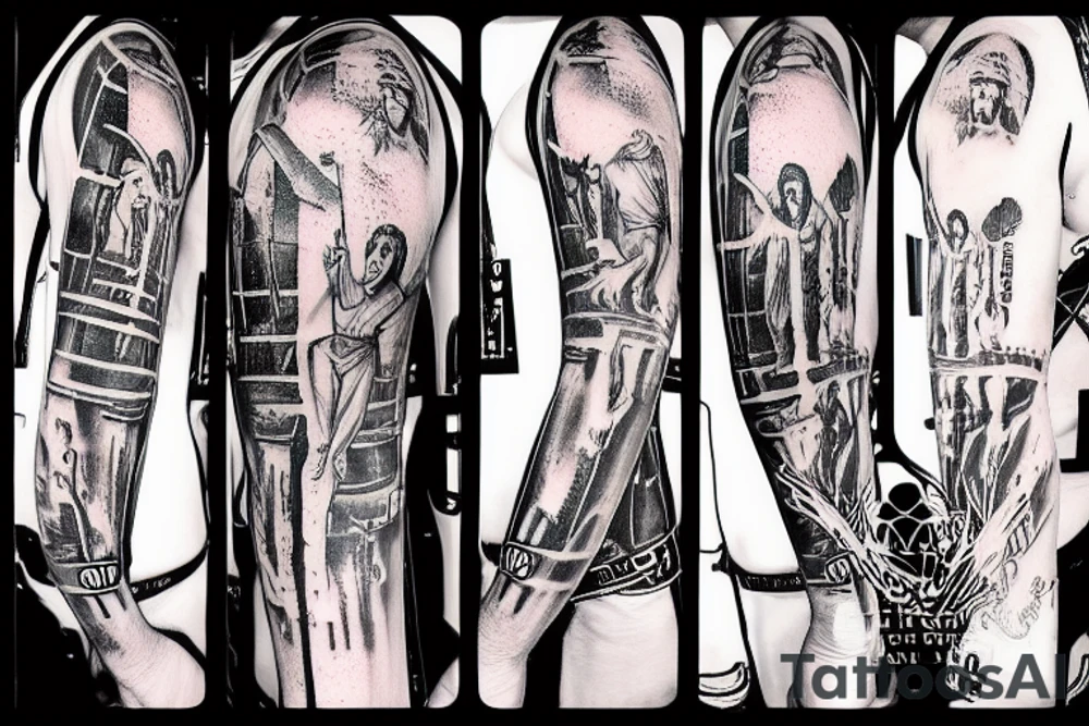 crucified jesus tattoo idea