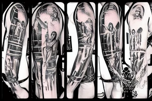 crucified jesus tattoo idea
