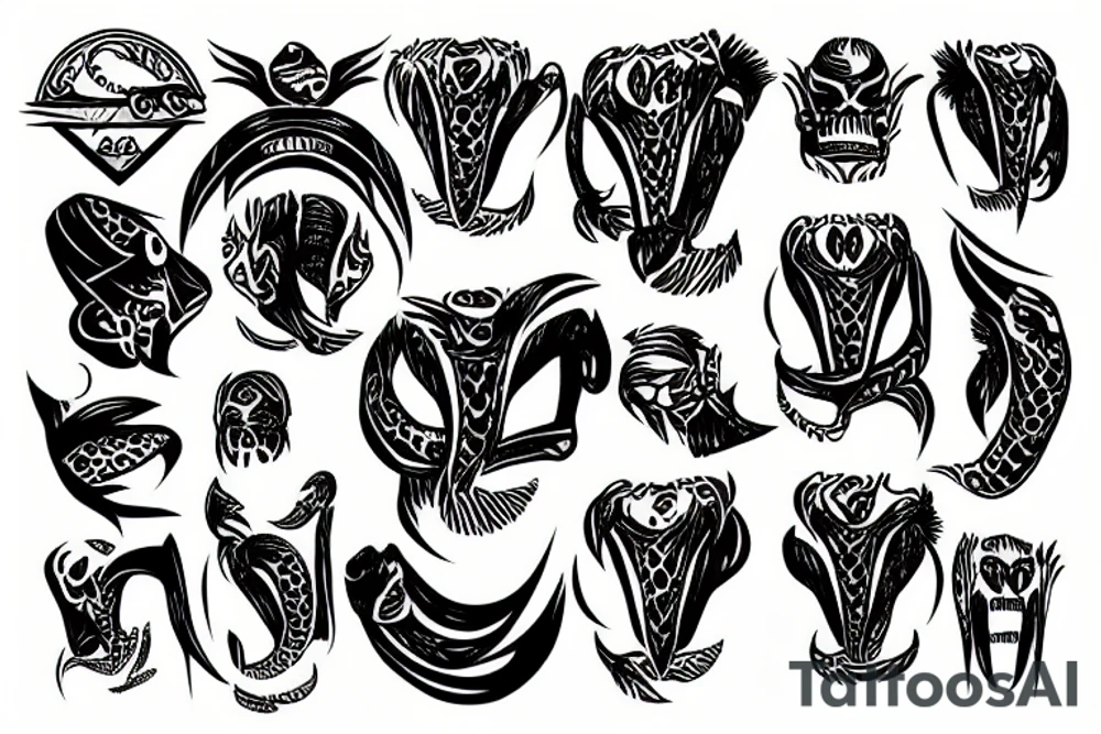 back of cobra head tattoo idea