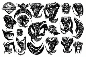 back of cobra head tattoo idea