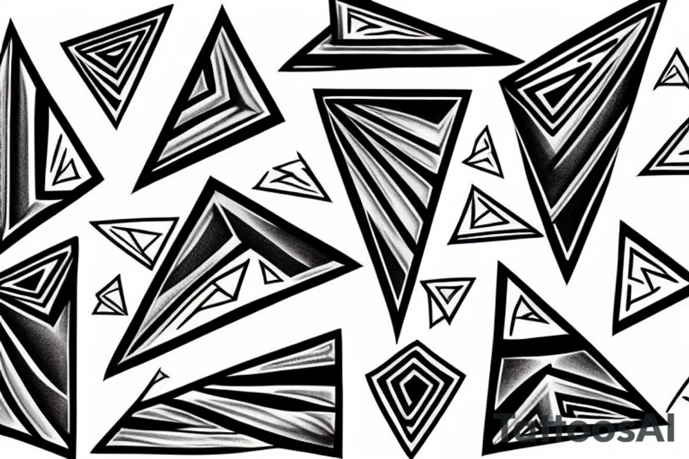 shape of triangle tattoo idea