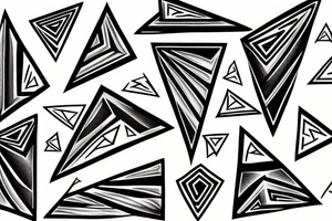 shape of triangle tattoo idea