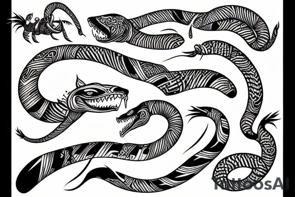 backside of cobra tattoo idea
