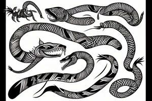 backside of cobra tattoo idea